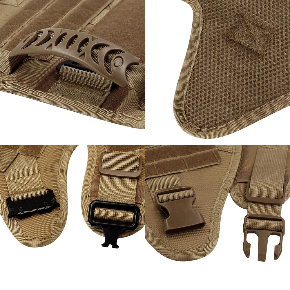 Military Large Dog Harness Pet German Shepherd Malinois Training Vest Tactical Medium Dog Harnesses Hunting for Dogs Accessories