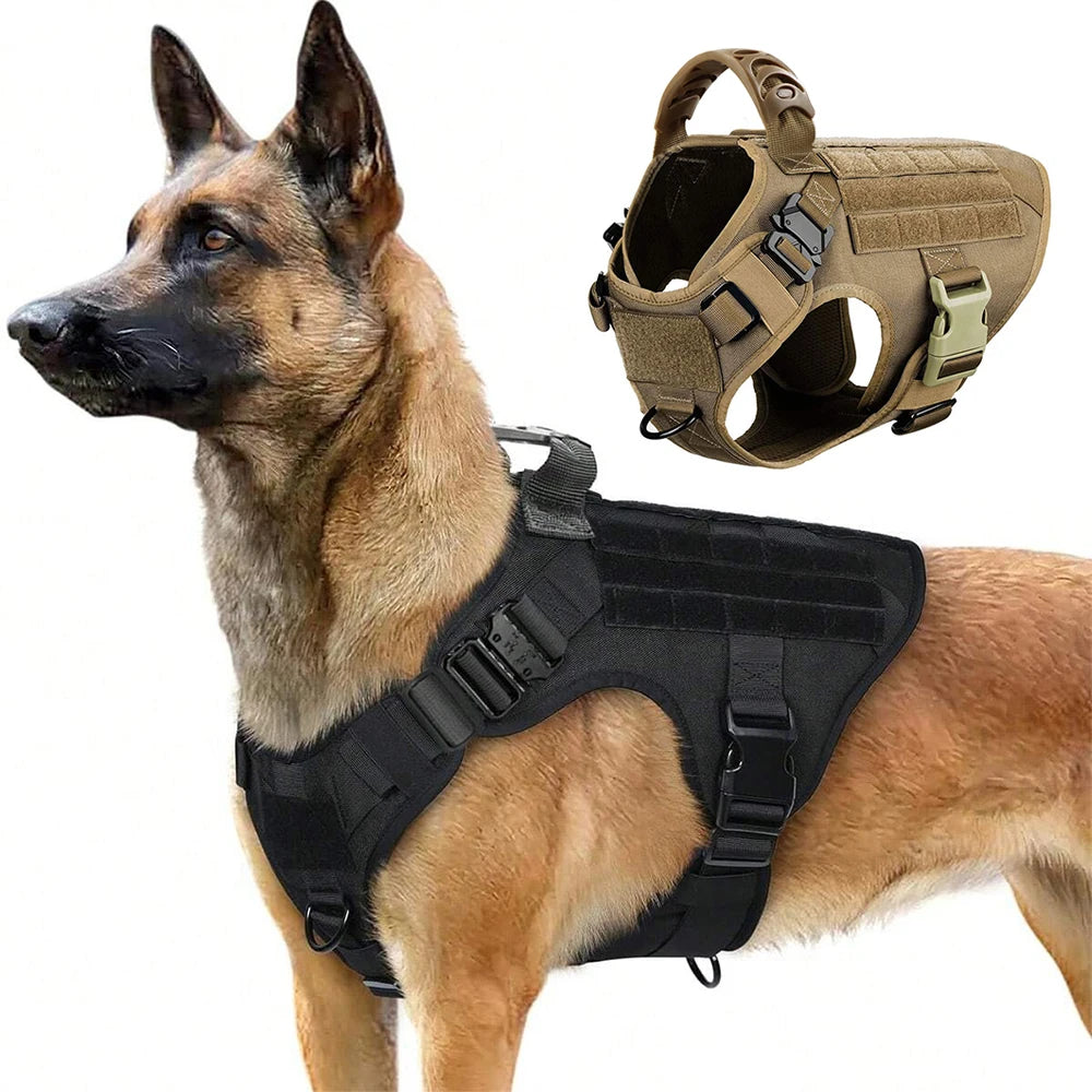 Military Large Dog Harness Pet German Shepherd Malinois Training Vest Tactical Medium Dog Harnesses Hunting for Dogs Accessories